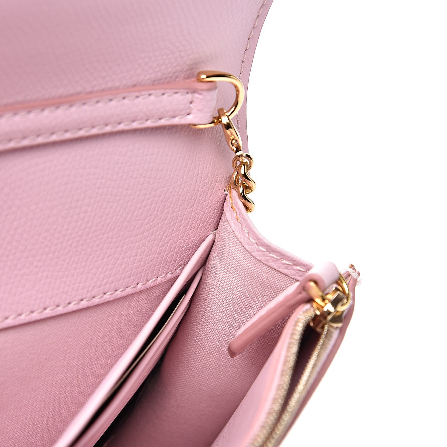 Fendi Vitello Cruise F is Fendi Medium Envelope Wallet on Chain Peonia 11 of 13