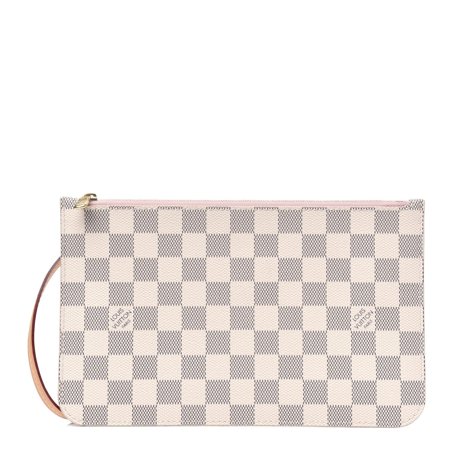 Louis Vuitton Damier Azur Neverfull MM GM Pochette Rose Ballerine 1 of 5