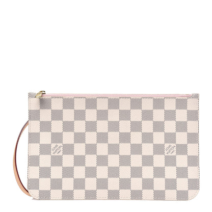 Louis Vuitton Damier Azur Neverfull MM GM Pochette Rose Ballerine 1 of 5