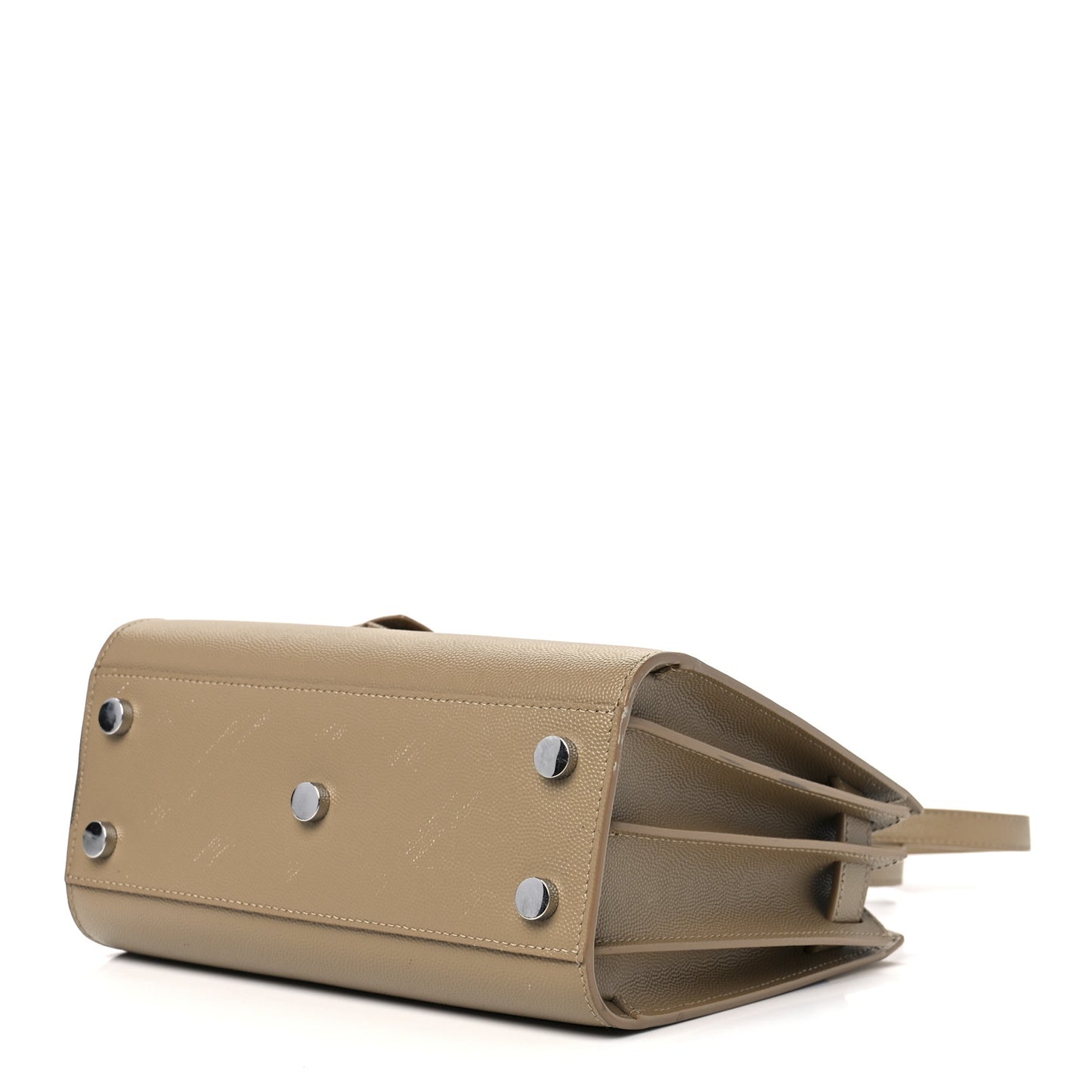 Grained Calfskin Nano Sac de Jour Dark Beige