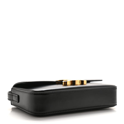 Celine Shiny Calfskin Triomphe Shoulder Bag Black 4 of 9