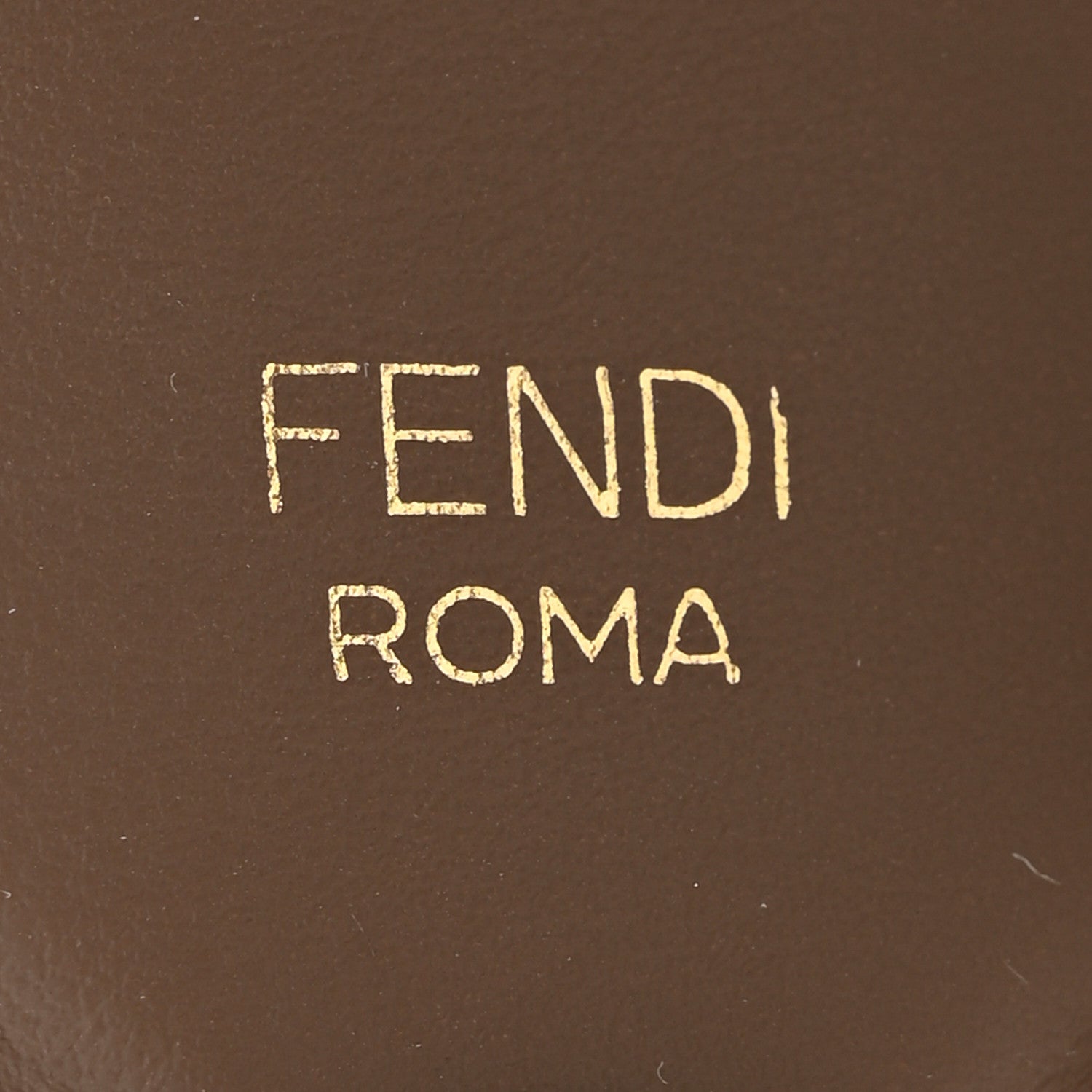 Fendi Calfskin FF 1974 Embossed Mini Strap You Maya Black 3 of 6