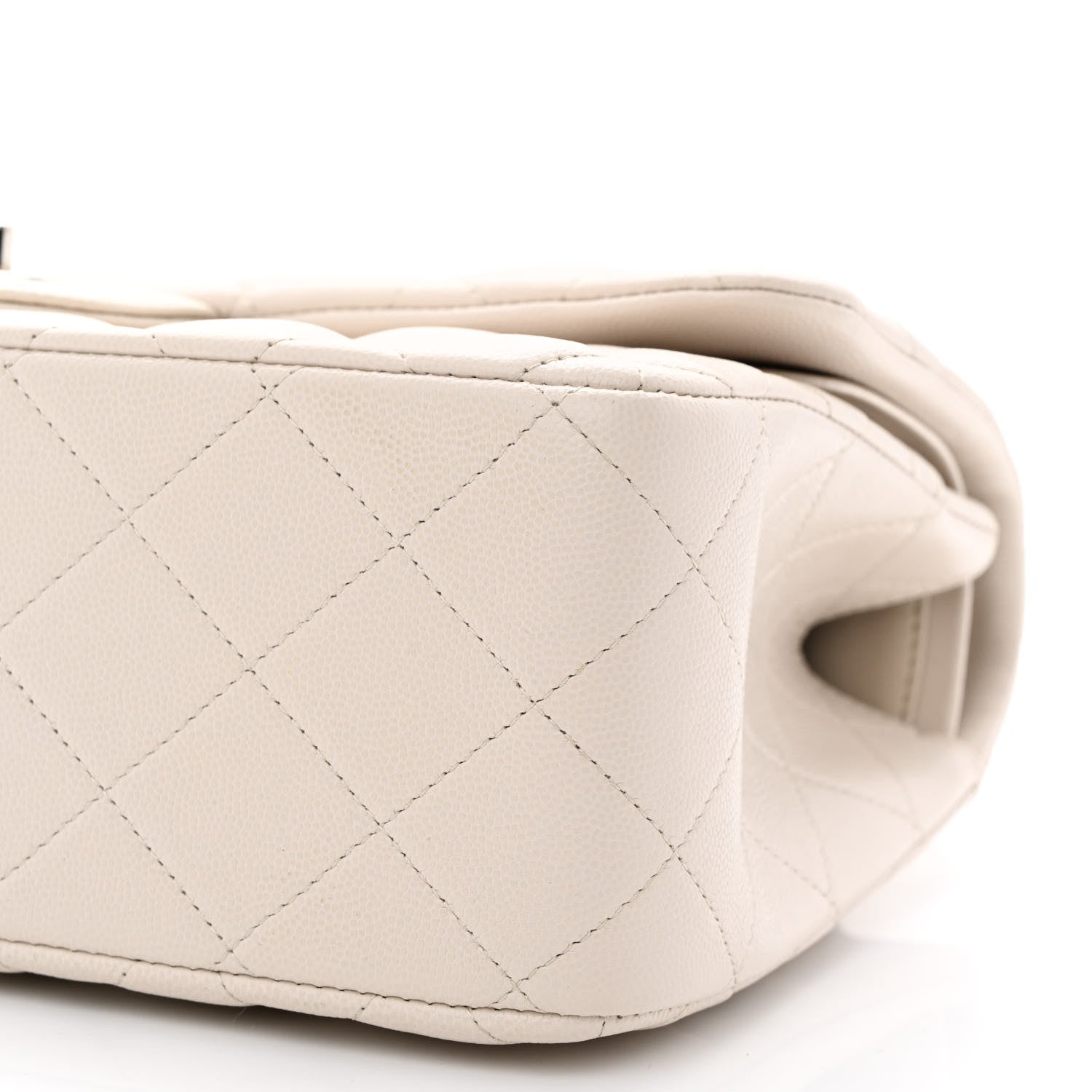 Chanel Caviar Quilted Jumbo Double Flap Ivory 10 of 10