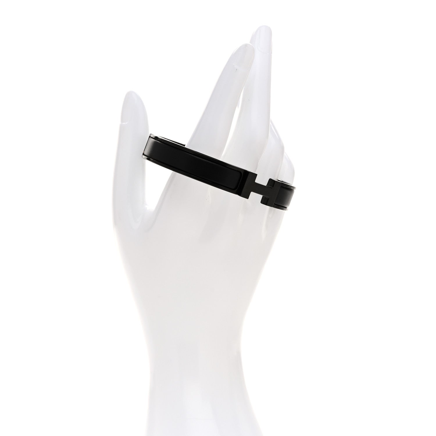 Hermes Matte Enamel Narrow Clic Clac HH Bracelet T6 So Black 2 of 5