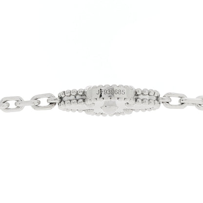 Van Cleef & Arpels 18K White Gold 20 Motifs Guilloche Vintage Alhambra Necklace 5 of 7