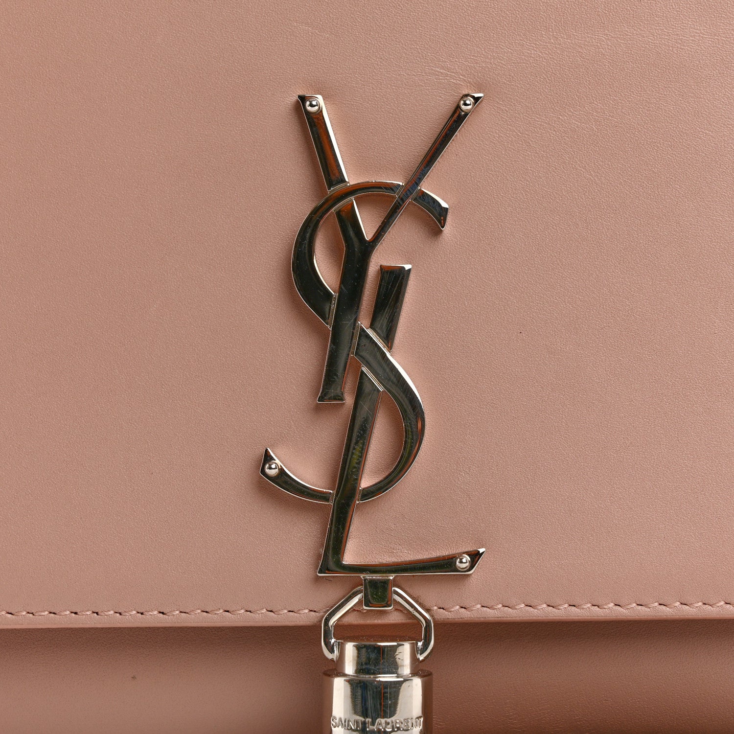 Saint Laurent Smooth Calfskin Medium Classic Monogram Kate Tassel Satchel Pink 12 of 14