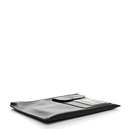 Prada Saffiano Patch Portfolio Case Black 4 of 8