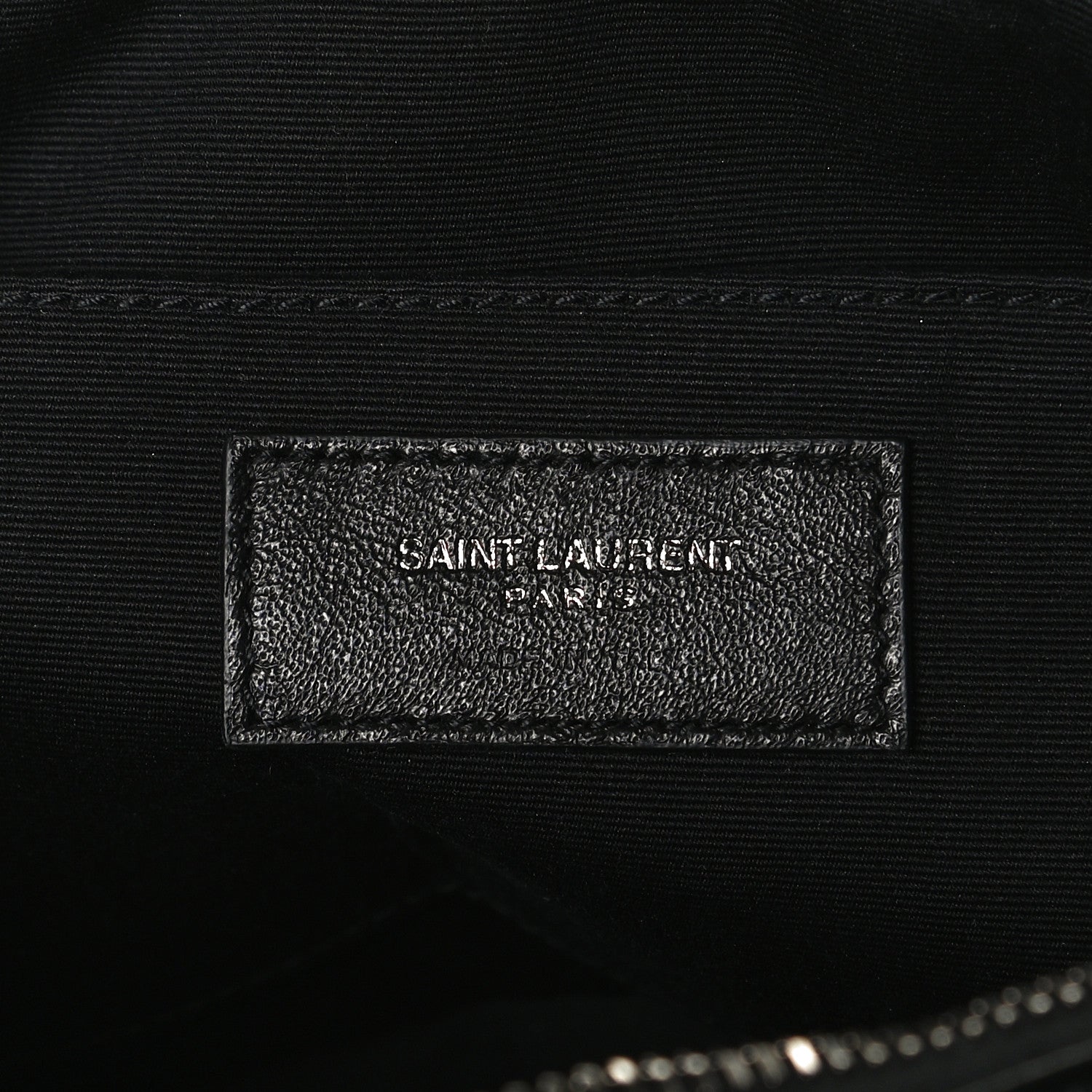 Saint Laurent Calfskin Matelasse Monogram Lou Camera Bag Black 6 of 13