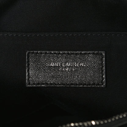 Saint Laurent Calfskin Matelasse Monogram Lou Camera Bag Black 6 of 13