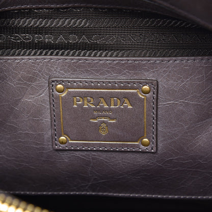 Prada Vitello Shine Top Handle Bag Fumo 7 of 11