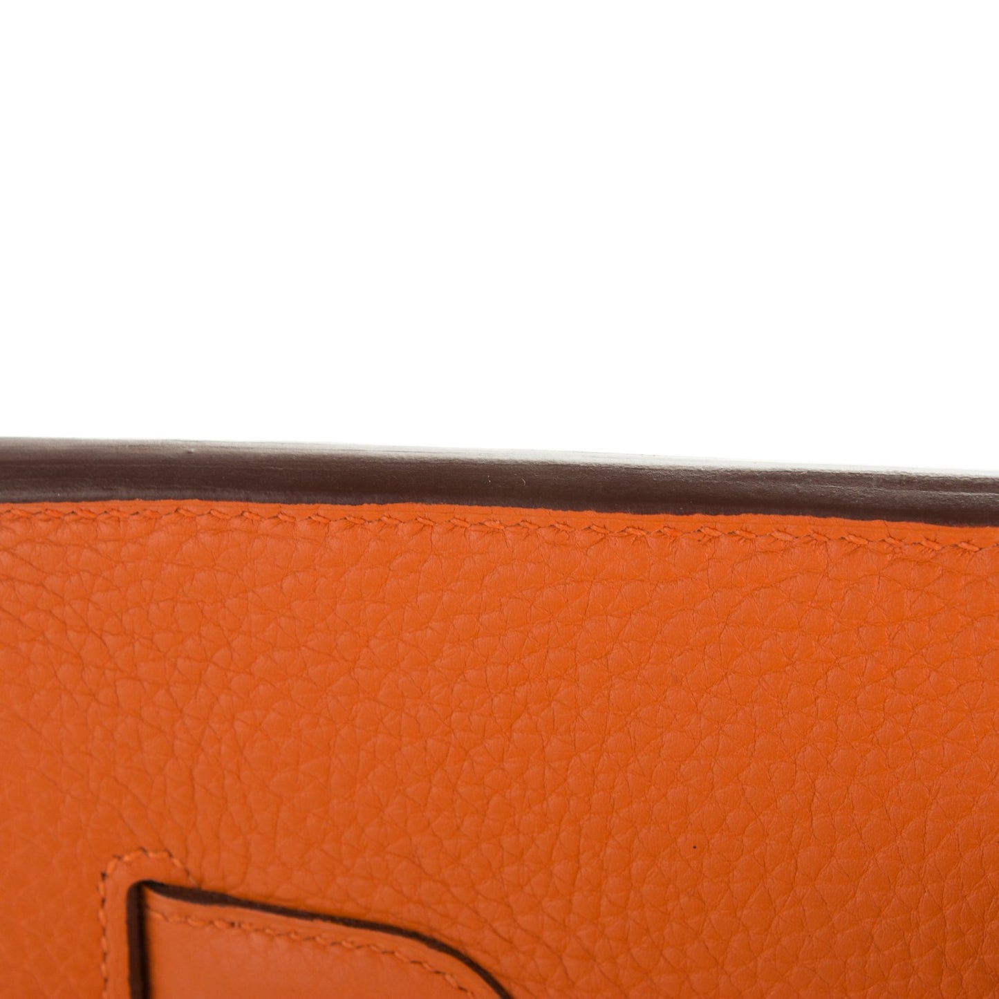 Taurillon Clemence Birkin 40 Orange