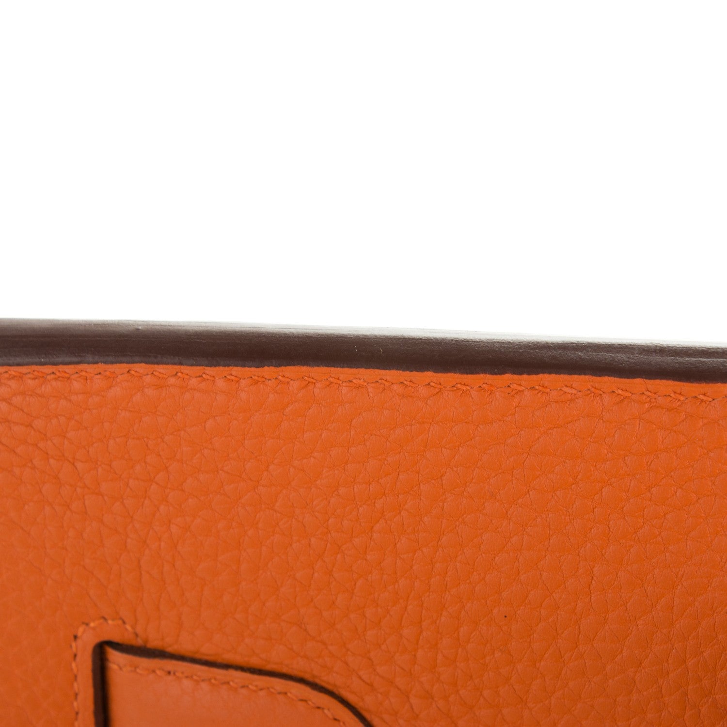 Hermes Taurillon Clemence Birkin 40 Orange 10 of 11