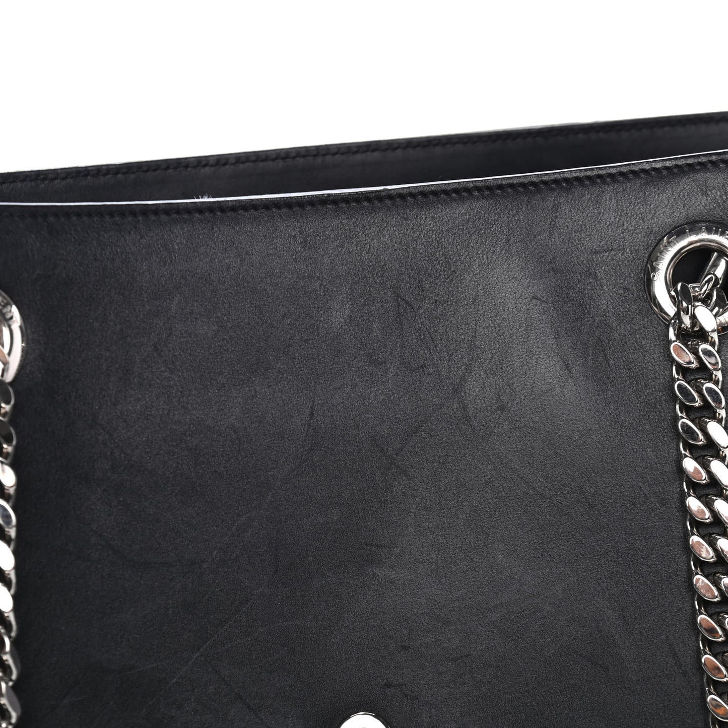 Calfskin Classic Monogram Shopping Bag Black