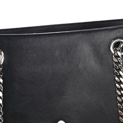 Saint Laurent Calfskin Classic Monogram Shopping Bag Black 4 of 4