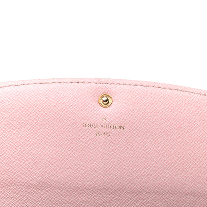 Louis Vuitton Damier Azur Emilie Wallet Rose Ballerine 6 of 8