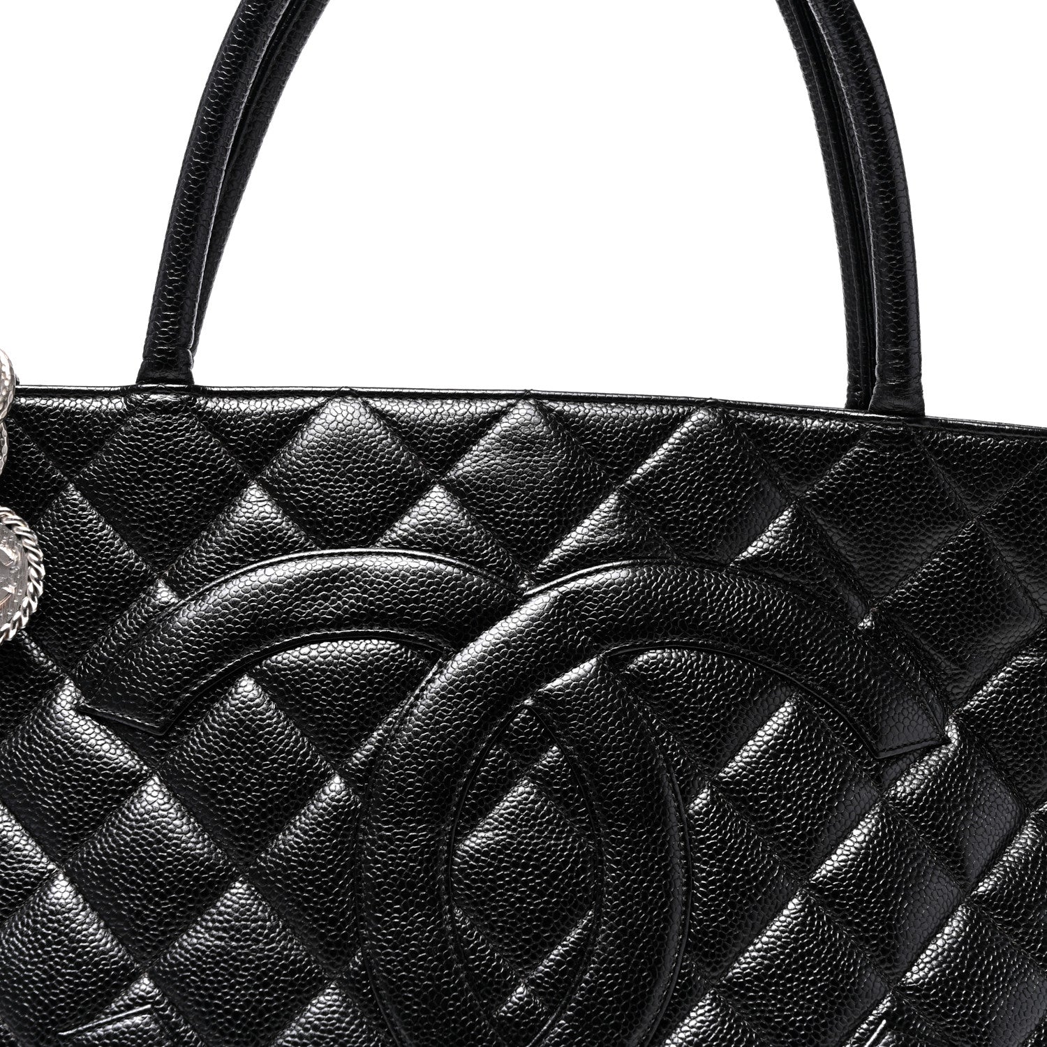 Chanel Caviar Quilted Medallion Tote Black 8 of 15