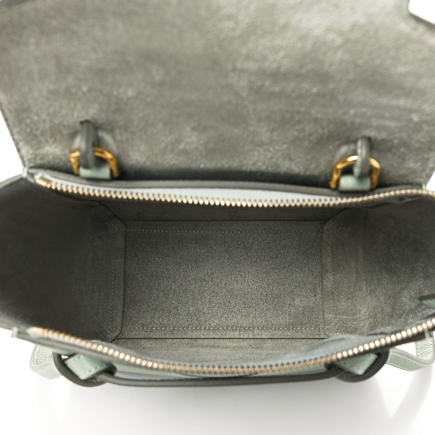 Grained Calfskin Nano Belt Bag Pastel Green