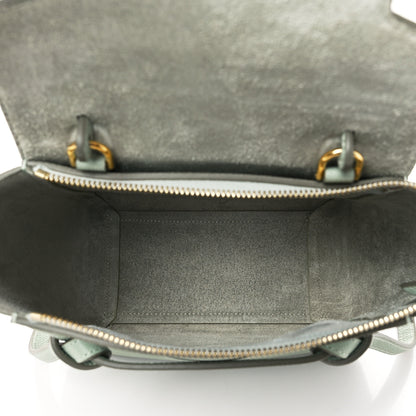 Celine Grained Calfskin Nano Belt Bag Pastel Green 5 of 10