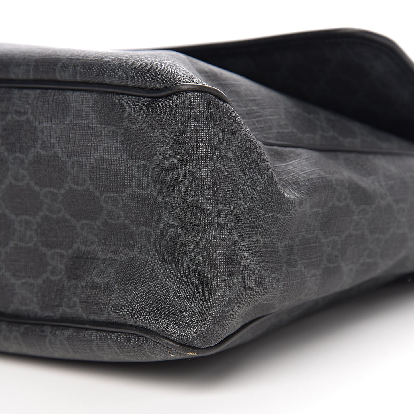GG Plus Monogram Medium Flap Messenger Bag Black