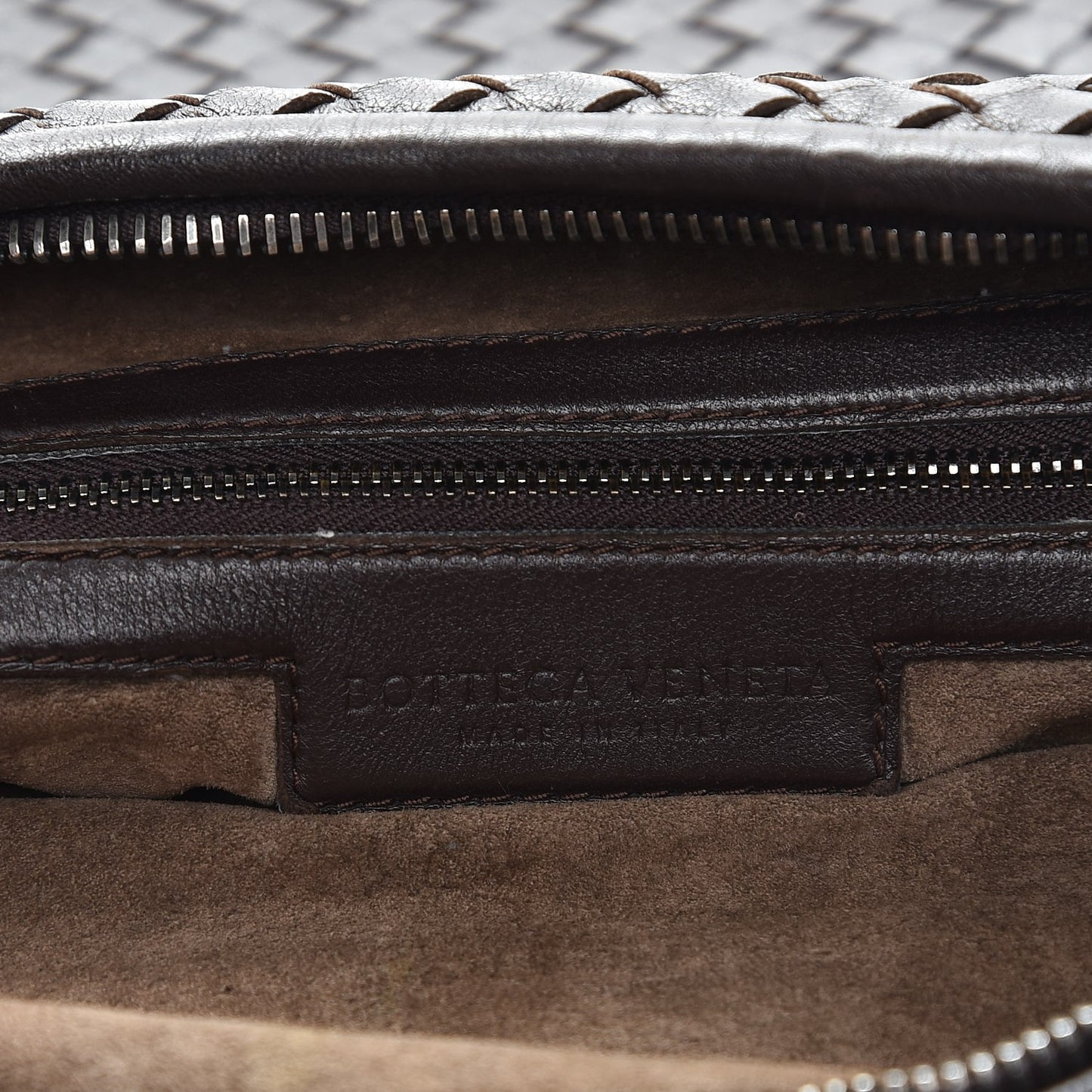 Nappa Intrecciato Large Veneta Hobo Ebano