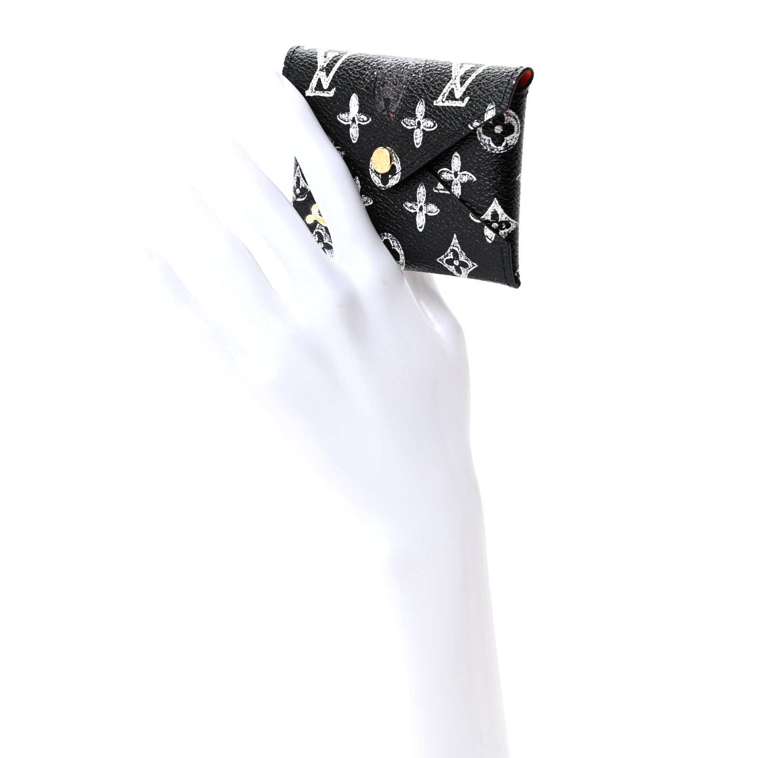 Louis Vuitton Catogram Small Kirigami Pochette Insert Black White 2 of 7