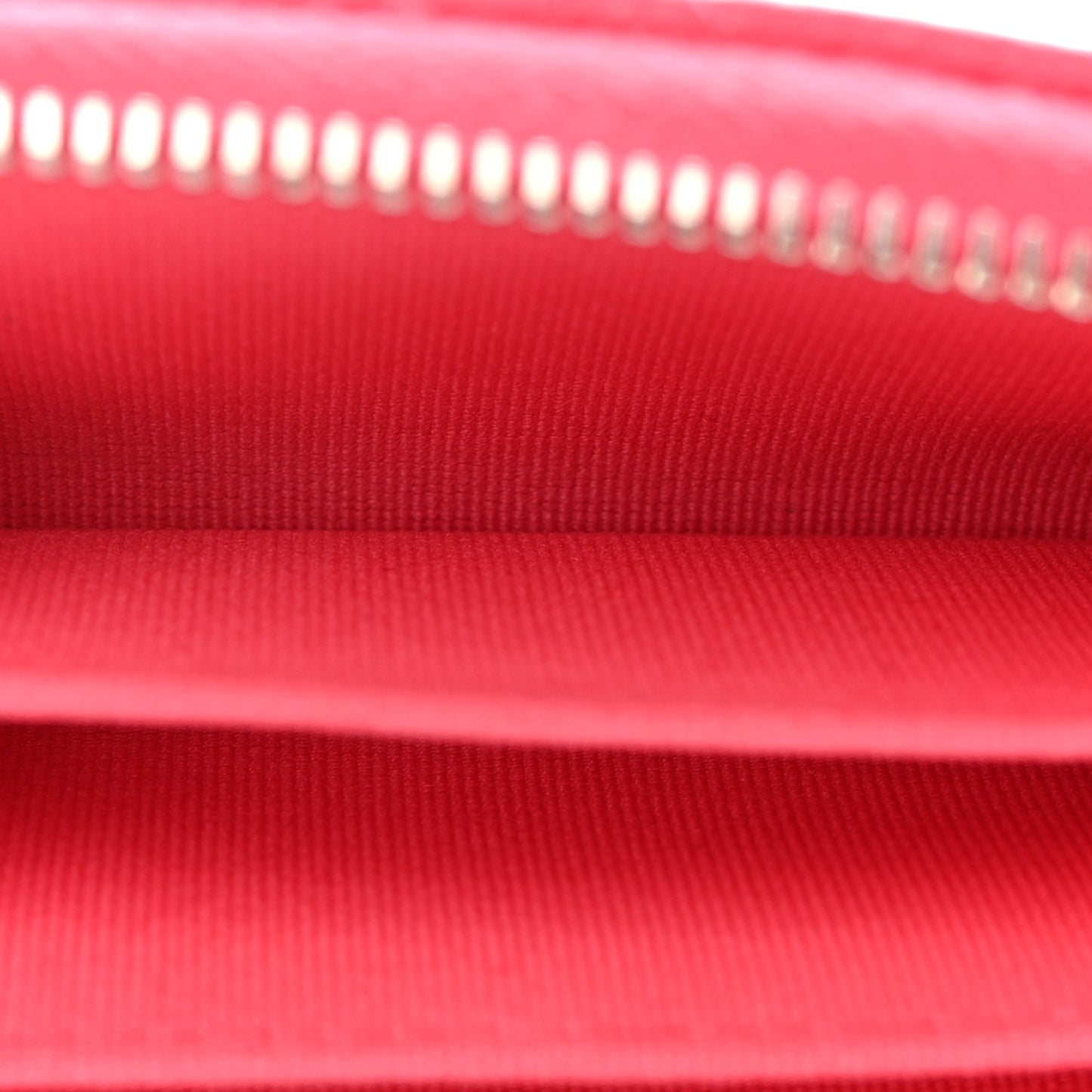 Caviar Quilted Zip Coin Purse Fuchsia