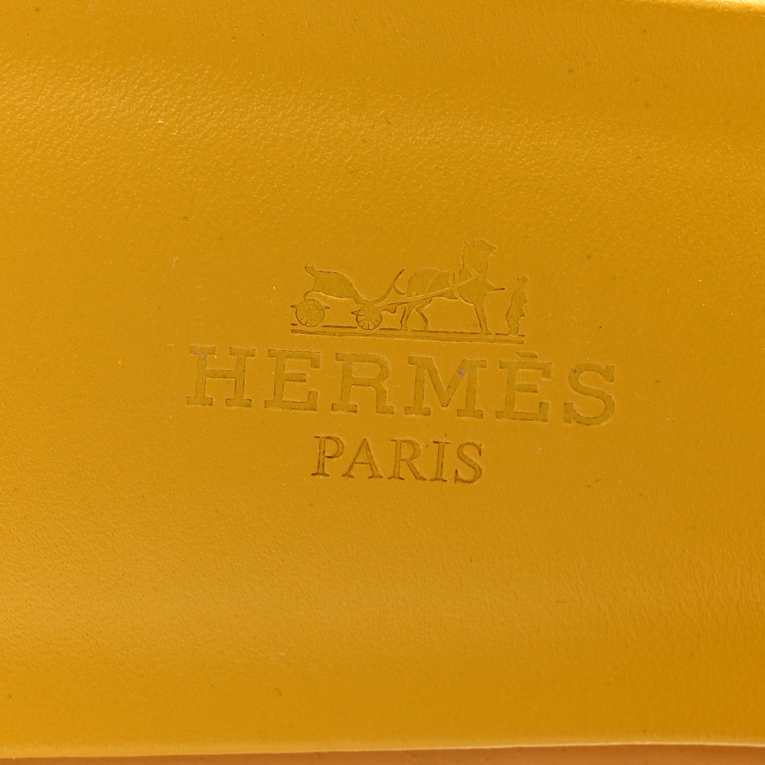 Hermes Epsom Oran Sandals 40 Jaune Sable 7 of 11