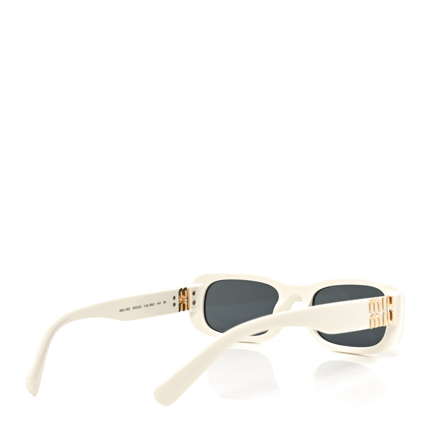 Miu Miu Acetate Rectangle Sunglasses SMU 08Z White 1815574