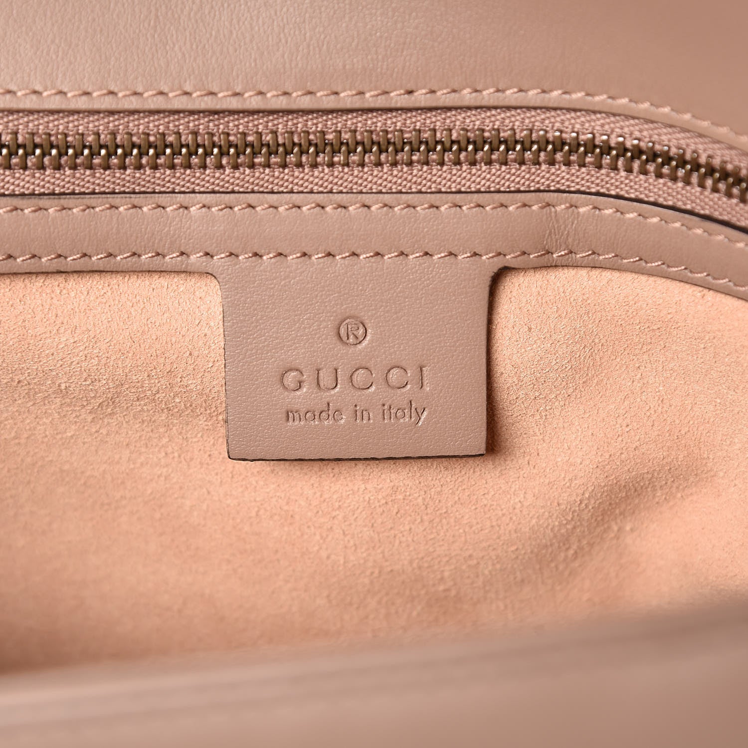 Gucci Calfskin Matelasse Small GG Marmont Shoulder Bag Porcelain Rose 8 of 9