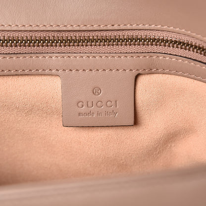 Gucci Calfskin Matelasse Small GG Marmont Shoulder Bag Porcelain Rose 8 of 9