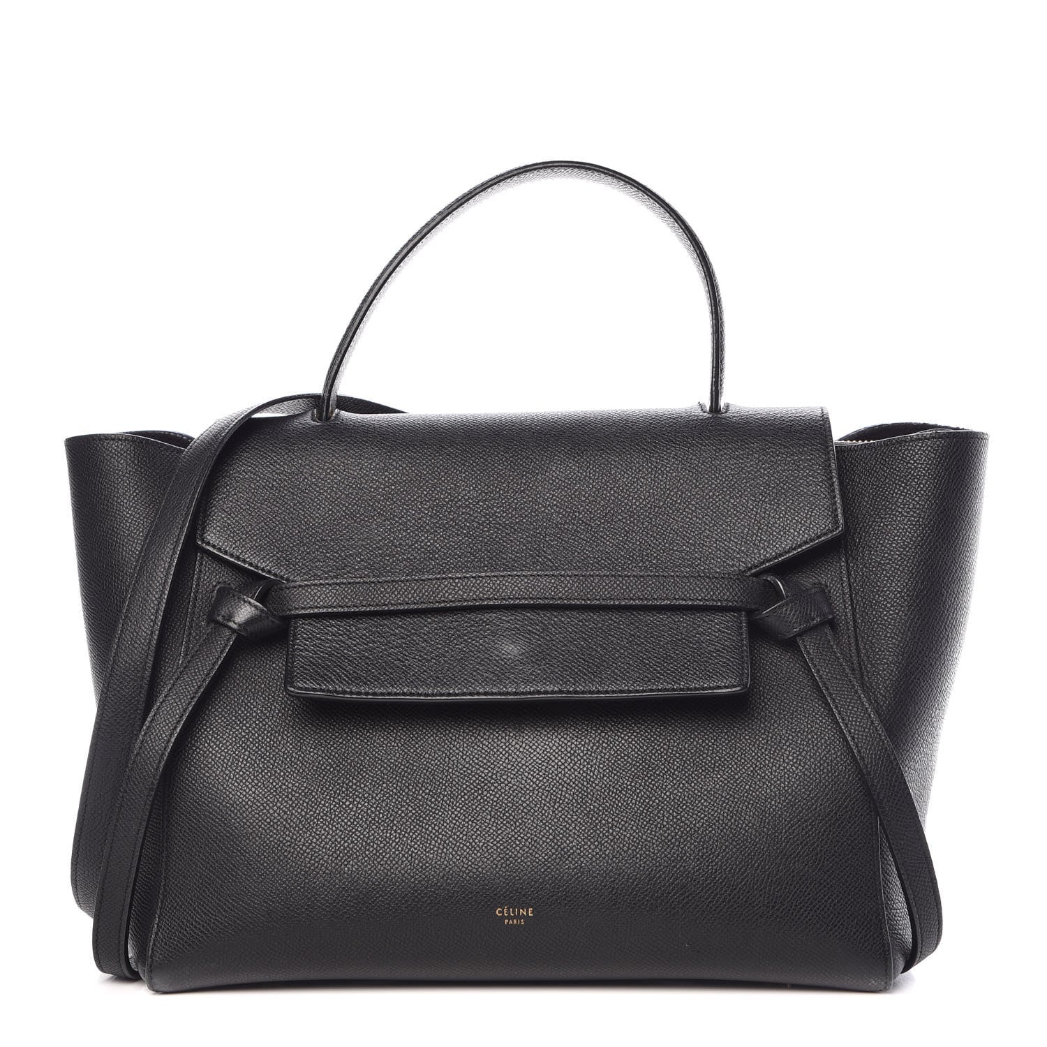 Celine Grained Calfskin Mini Belt Bag Black 2 of 11