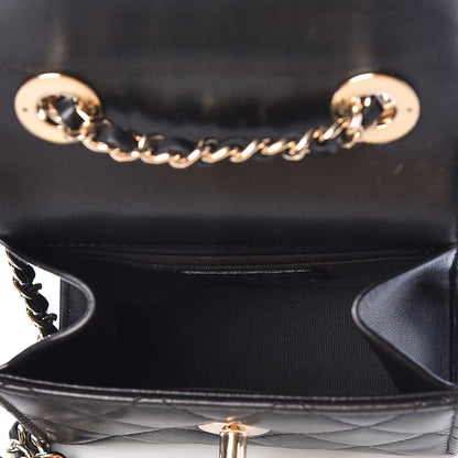 Chanel Lambskin Quilted Mini Trendy CC Chain Wallet Black 5 of 7