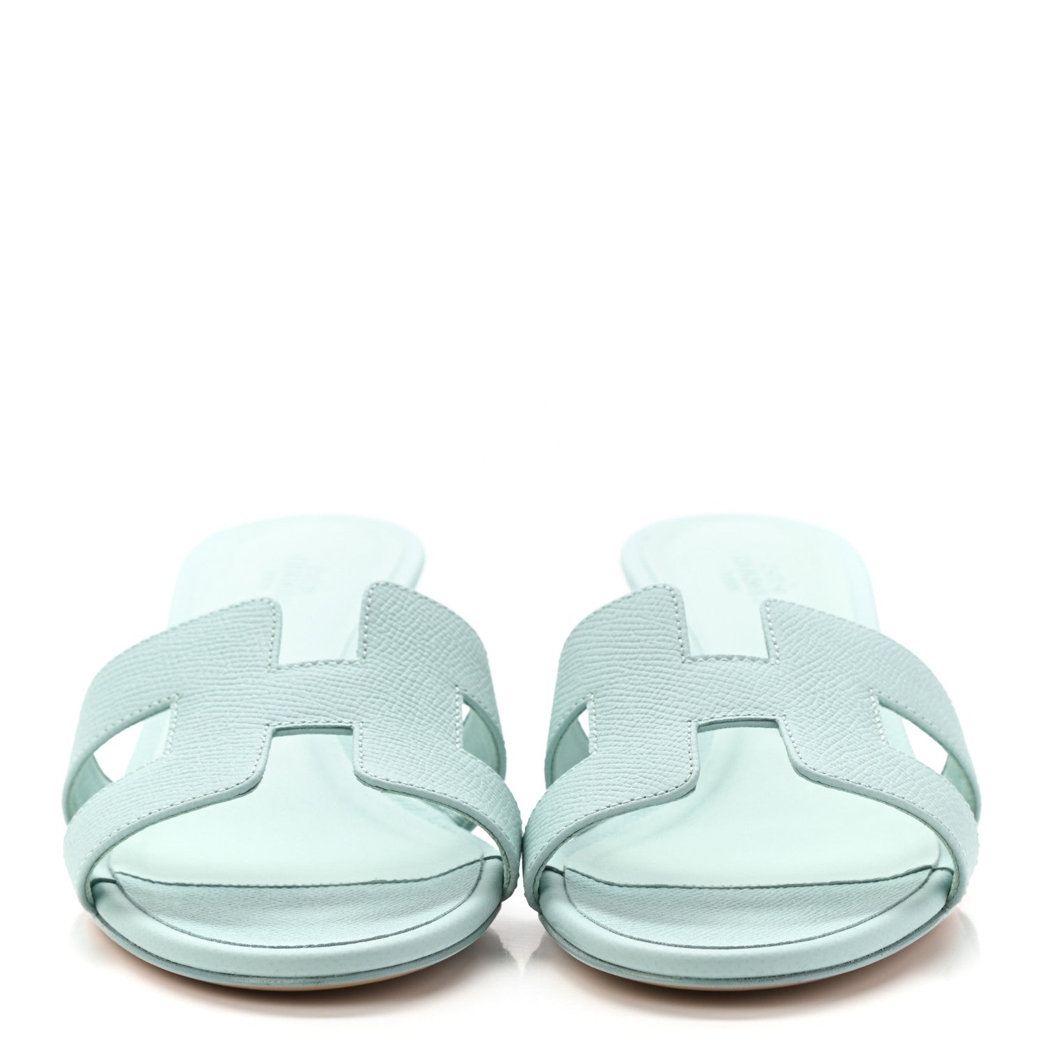 Hermes Epsom Oasis Sandals 38 Vert Embrun 2 of 10
