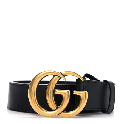 Gucci Calfskin Double G 40mm Belt 90 36 Black 1 of 5