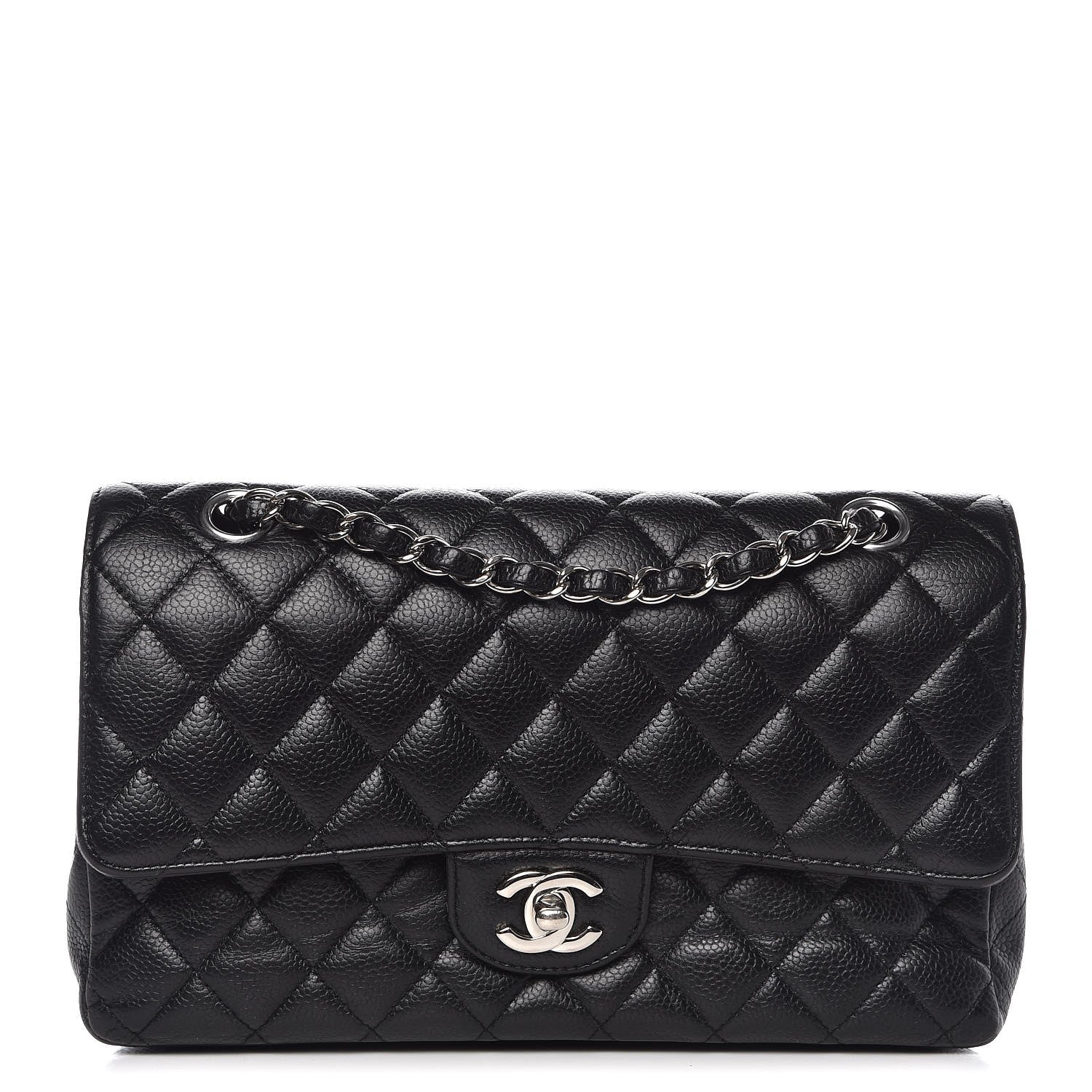 Chanel Caviar Quilted Medium Double Flap Black 1 of 12