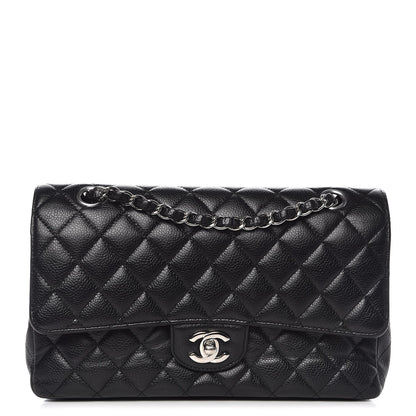 Chanel Caviar Quilted Medium Double Flap Black 1 of 12