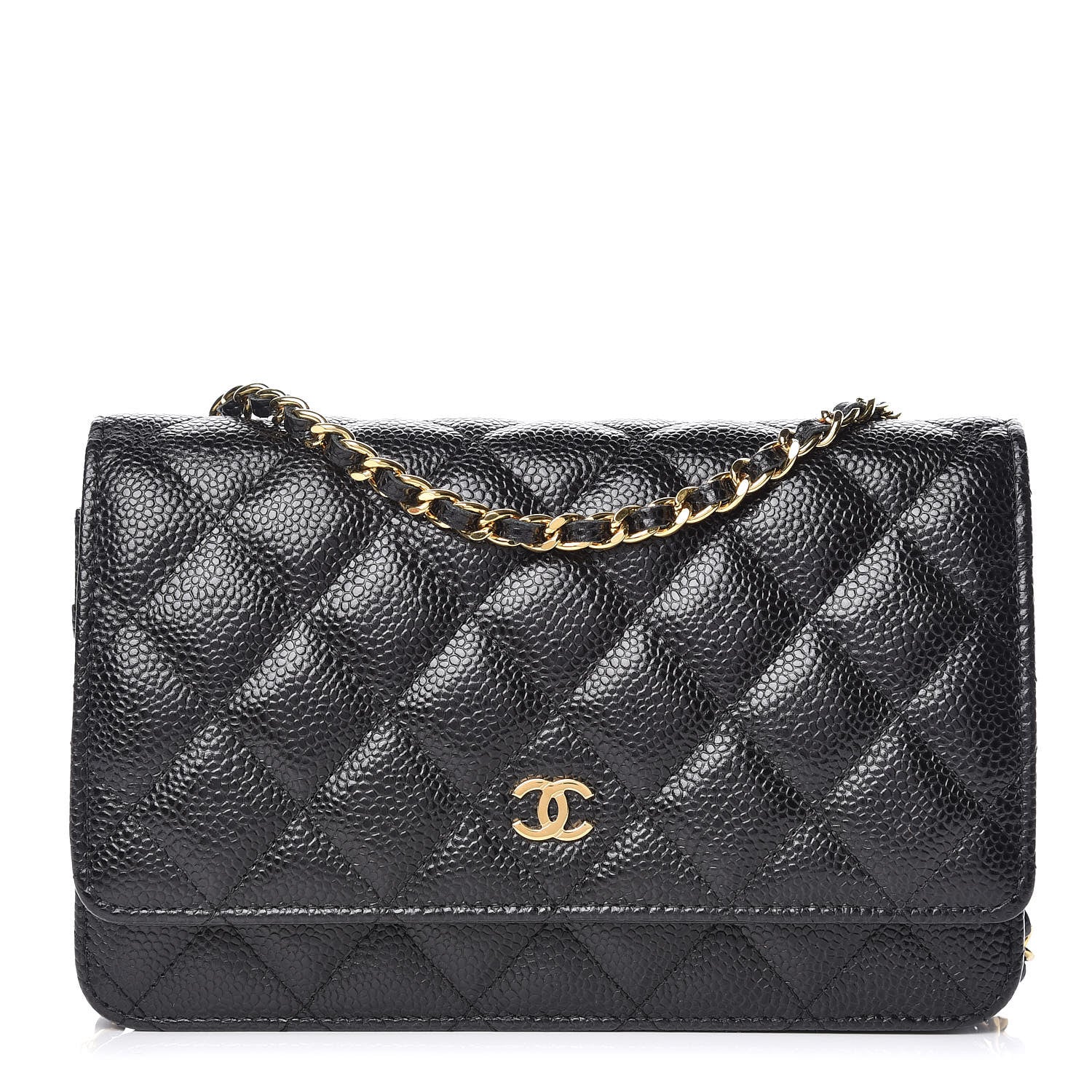 Chanel Caviar Quilted Wallet On Chain WOC Black 1 of 10