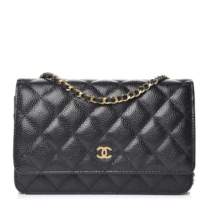 Chanel Caviar Quilted Wallet On Chain WOC Black 1 of 10