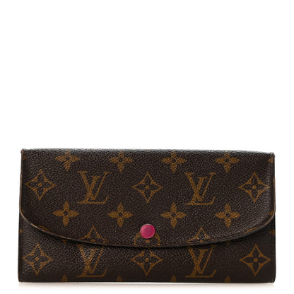 Louis Vuitton Monogram Emilie Wallet Fuchsia 1 of 10
