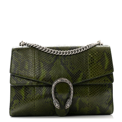 Gucci Snakeskin Medium Dionysus Shoulder Bag Green 1 of 13