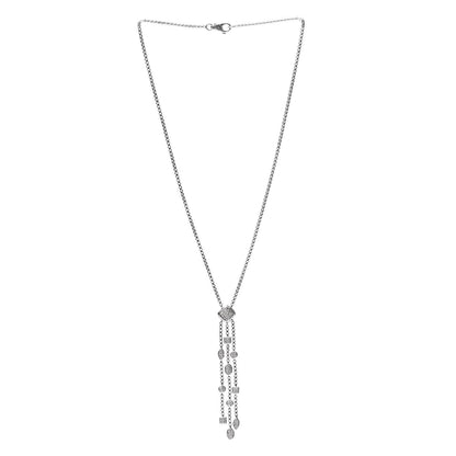 David Yurman Sterling Silver Diamond Confetti Ice Necklace 3 of 5