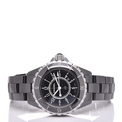 Chanel Stainless Steel Ceramic 33mm J12 Quartz Watch Black 3 of 7
