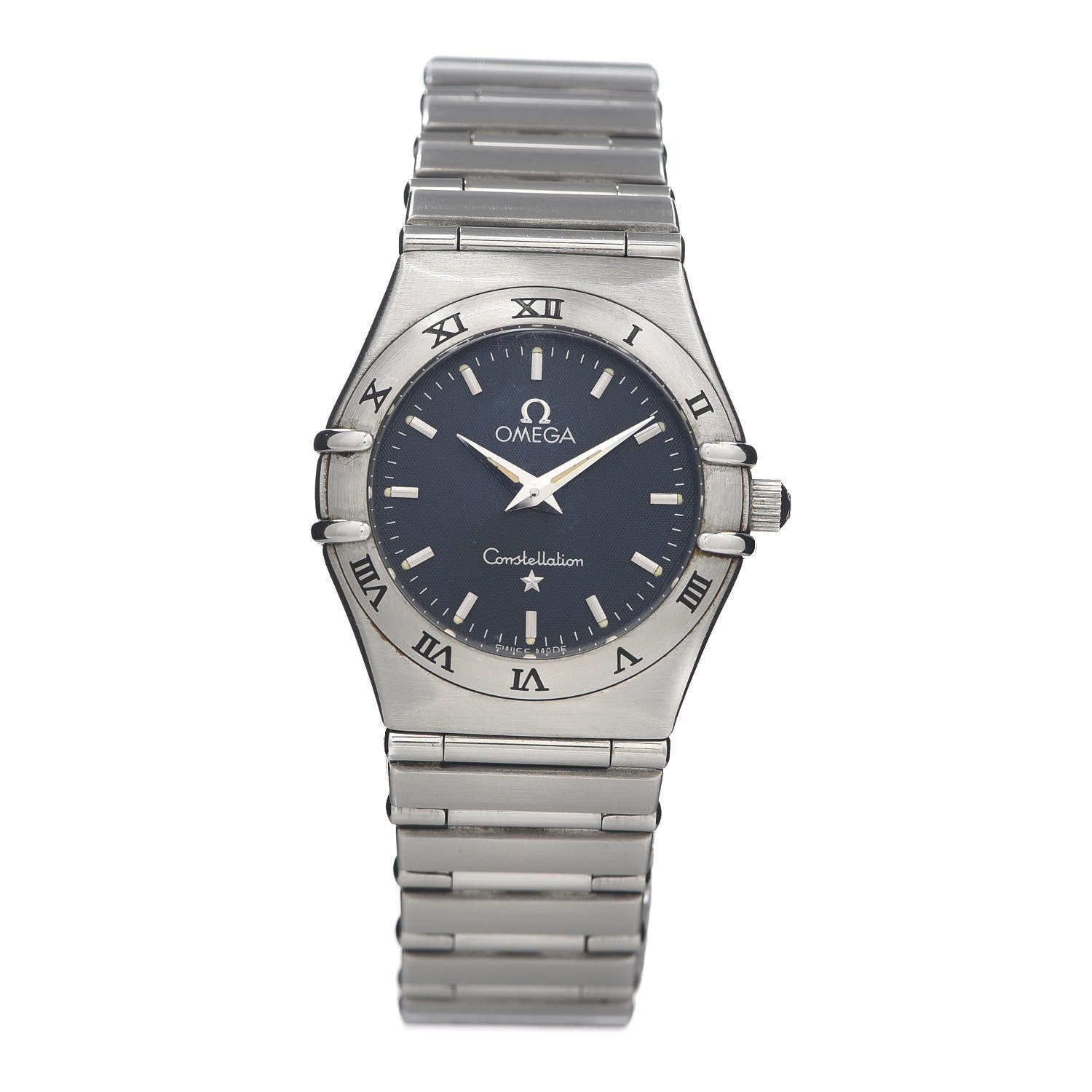 Omega Stainless Steel 25mm Constellation Quartz Watch Blue 1572.40.00 1 of 5