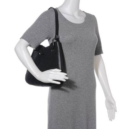 Gucci Monogram Small Drawstring Shoulder Bag Black 2 of 8