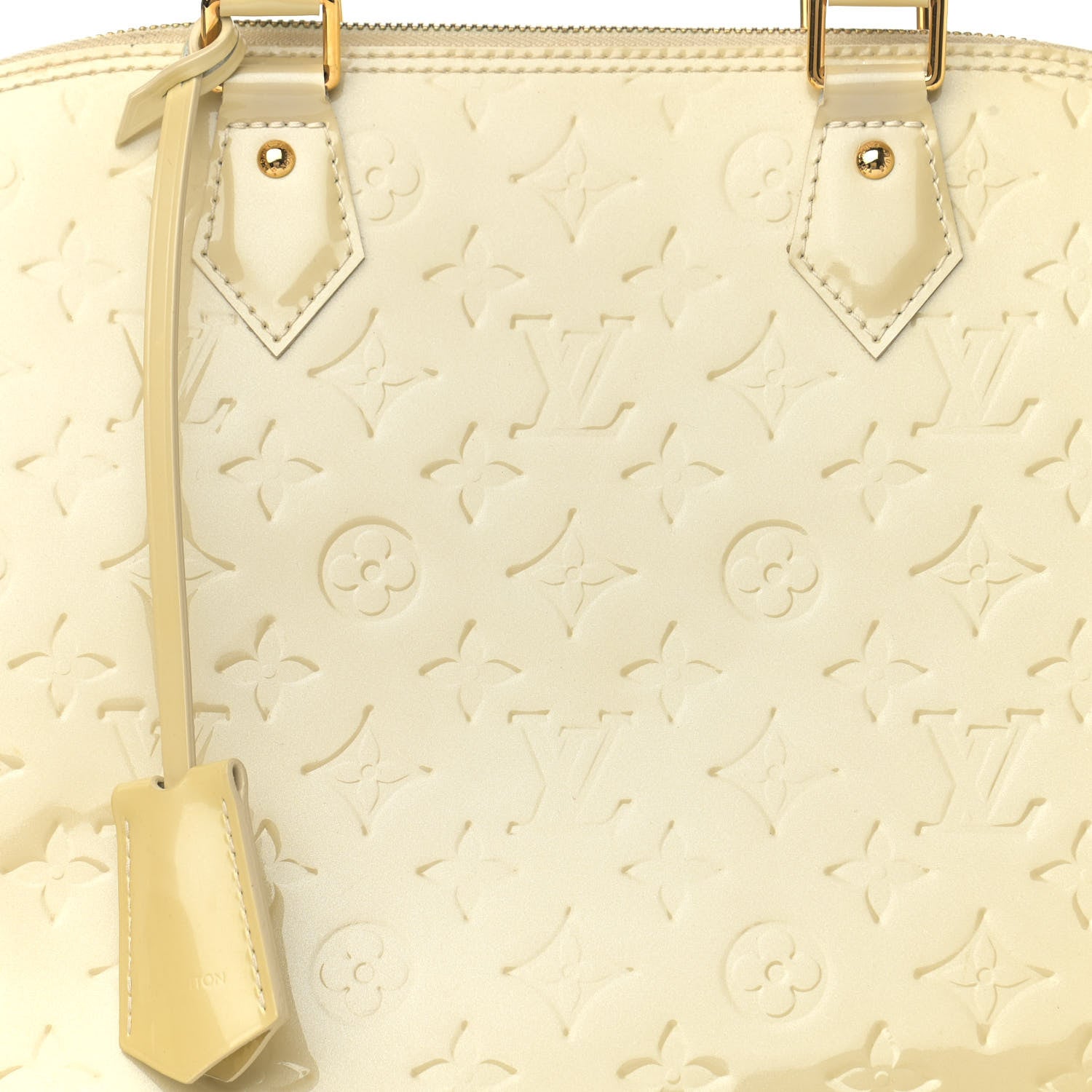 Louis Vuitton Vernis Alma GM Blanc Corail 8 of 15