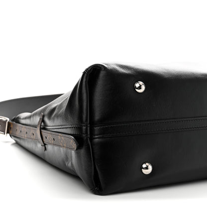 Louis Vuitton Lambskin CarryAll Vibe MM Black 8 of 9
