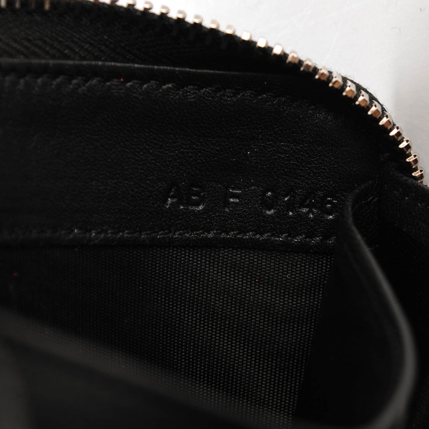 Givenchy Sugar Goatskin Pandora Zip Around Wallet Black 7 of 8