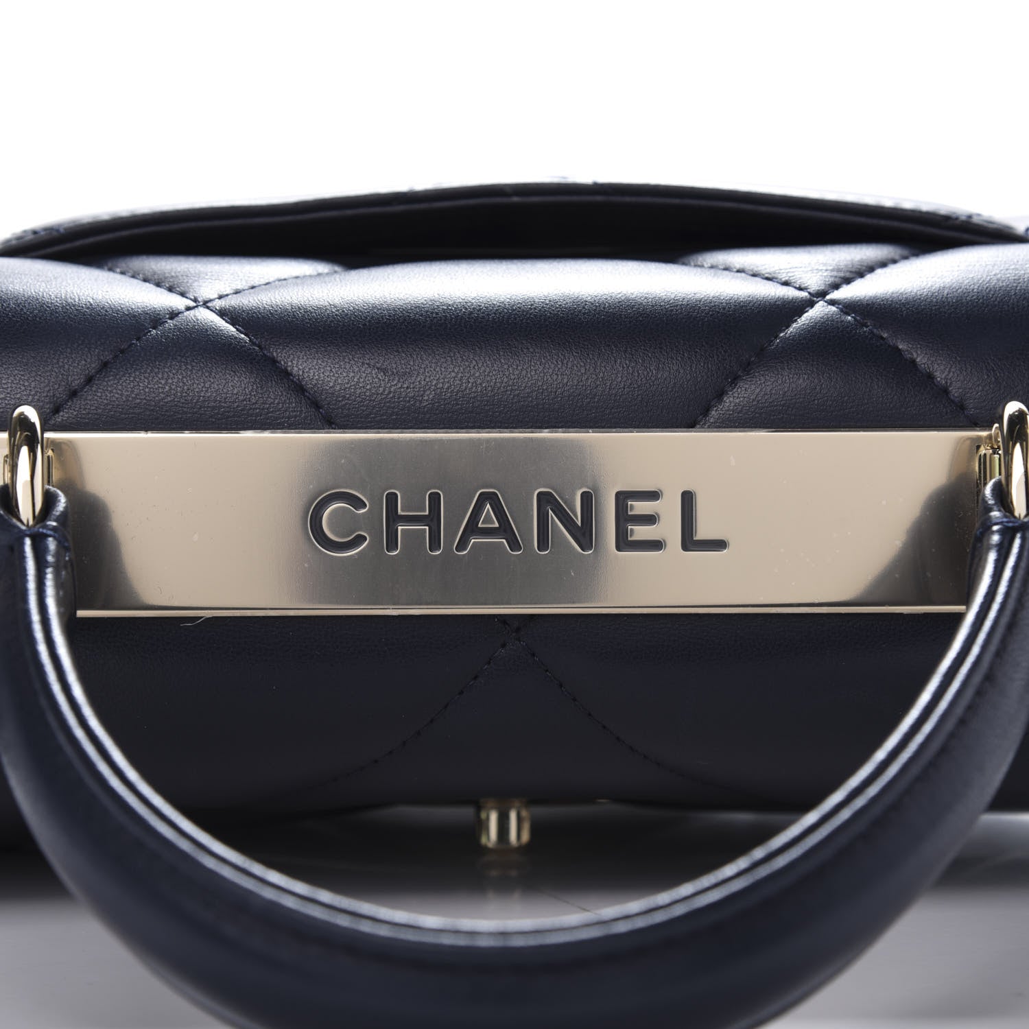 Chanel Lambskin Quilted Small Trendy CC Flap Dual Handle Bag Navy 8 of 11