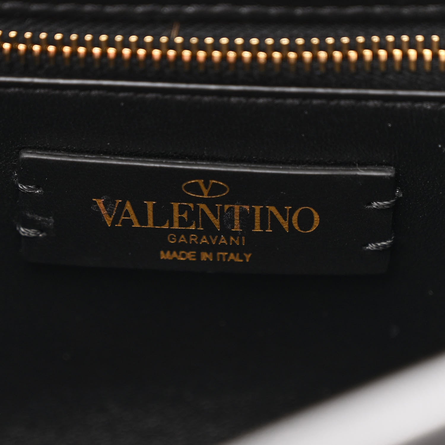 Valentino Garavani Nappa Large Roman Stud Shoulder Bag Black White 6 of 9