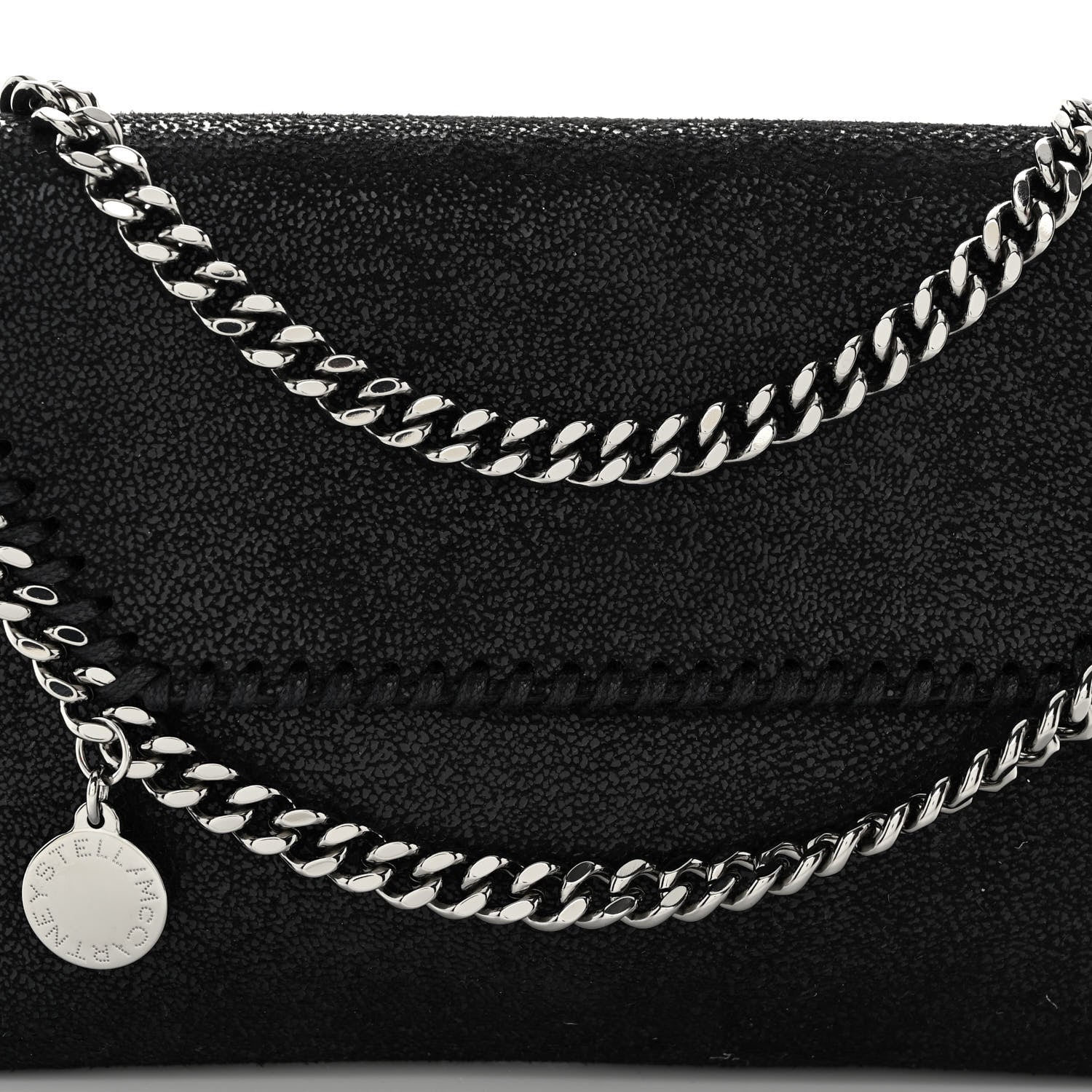 Stella McCartney Shaggy Deer Falabella Mini Crossbody Bag Black 7 of 9